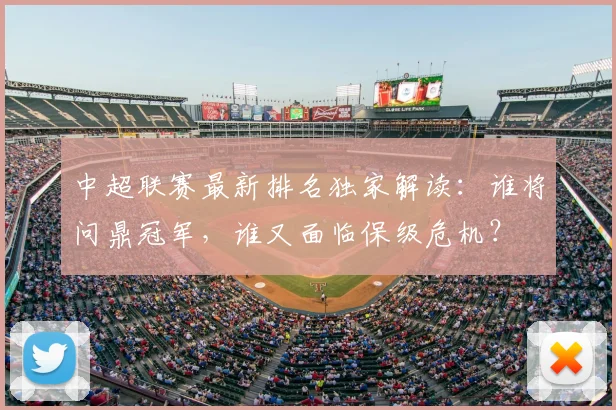 中超联赛最新排名独家解读:谁将问鼎冠军,谁又面临保级危机?